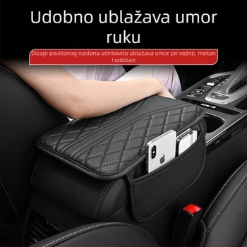 Prekogranični automobilski centralni kontrolni jastučić za naslone za ruke, univerzalni zaštitni poklopac za kutiju za naslone za ruke, jastučić za vezenje, pribor za modifikaciju interijera