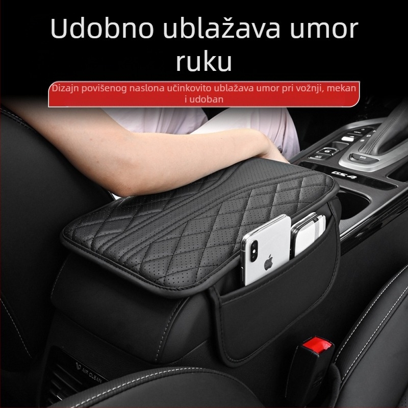 Prekogranični automobilski centralni kontrolni jastučić za naslone za ruke, univerzalni zaštitni poklopac za kutiju za naslone za ruke, jastučić za vezenje, pribor za modifikaciju interijera