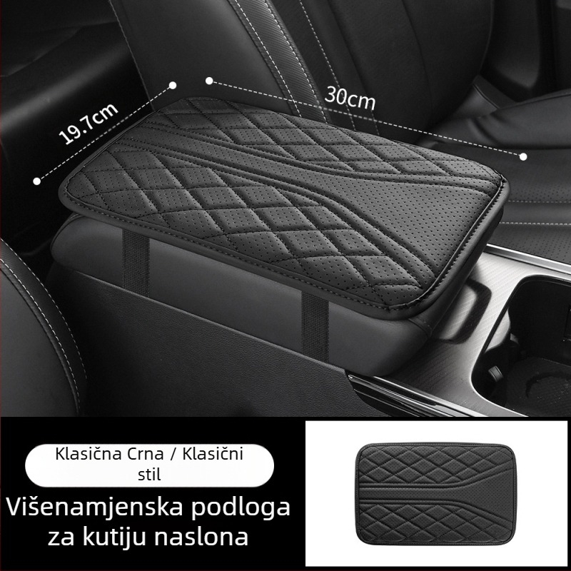 Prekogranični automobilski centralni kontrolni jastučić za naslone za ruke, univerzalni zaštitni poklopac za kutiju za naslone za ruke, jastučić za vezenje, pribor za modifikaciju interijera