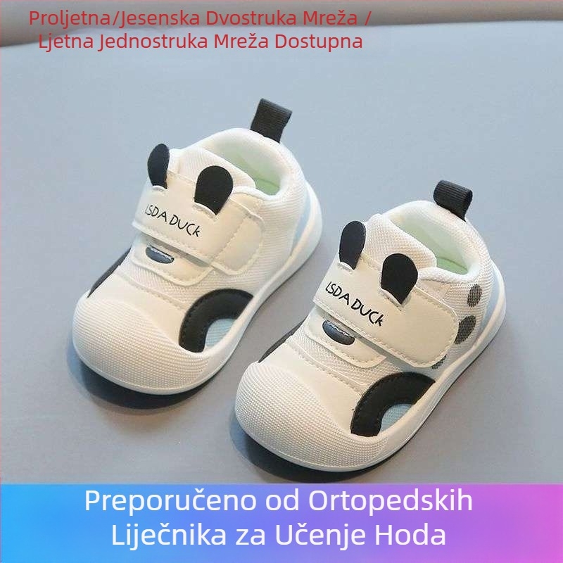 Prozračne dječje cipele za djevojčice za uzrast 0-1-3 godine, proljetne i jesenske, protuklizne, mekane potplate