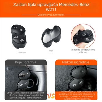 Odgovara za stare tipke na volanu Mercedes-Benz E-klase W211 i višenamjenske tipke na volanu E200E260E300L.