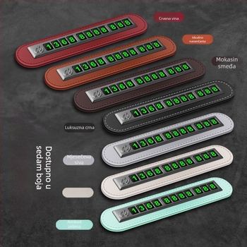 Privremeni parkirni registarski znak digitalni ukrasi pomakni auto kreativna osobnost auto mobitel telefon pomakni registarski znak auto