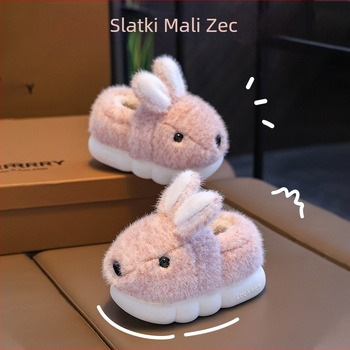 Dječje papuče, zimske, nove neklizajuće papuče za unutarnju upotrebu, mekano dno za djevojčice, princeze, pamučne papuče za bebe