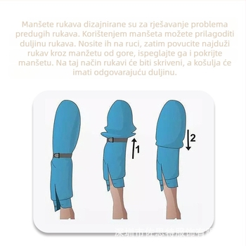 Muške košulje s kraćim rukavima, artefakt manžete, europske i američke retro fiksne elegantne barmene, košulje s protukliznim prstenom