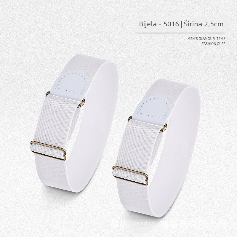 Muške košulje s kraćim rukavima, artefakt manžete, europske i američke retro fiksne elegantne barmene, košulje s protukliznim prstenom