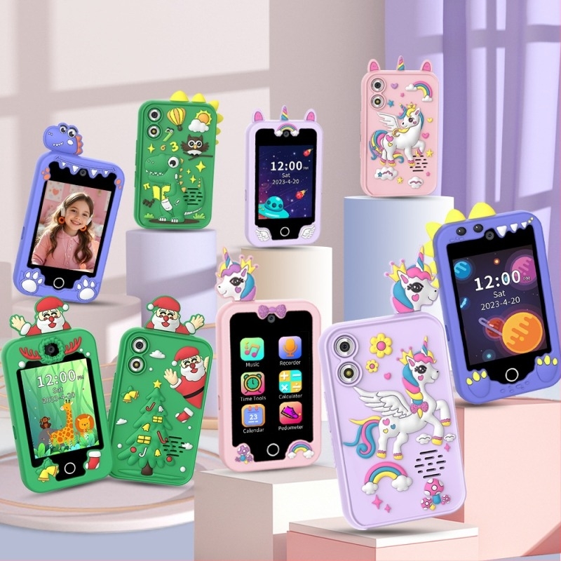 Prekogranični privatni model za rano obrazovanje djece, obrazovni mobilni telefon, kamera, fotografija, video igra, kartice za učenje, glazbena priča