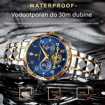 POEDAGAR švicarski višenamjenski novi muški sat vodootporni svjetleći modni kvarcni sat vanjske trgovine 972