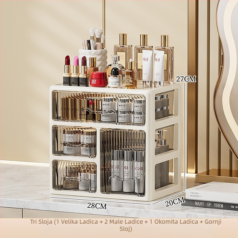 Ladica za pohranu na radnoj površini, organizator za studentski pribor, uredski ormarić za spise, komoda, kutija za pohranu kozmetike