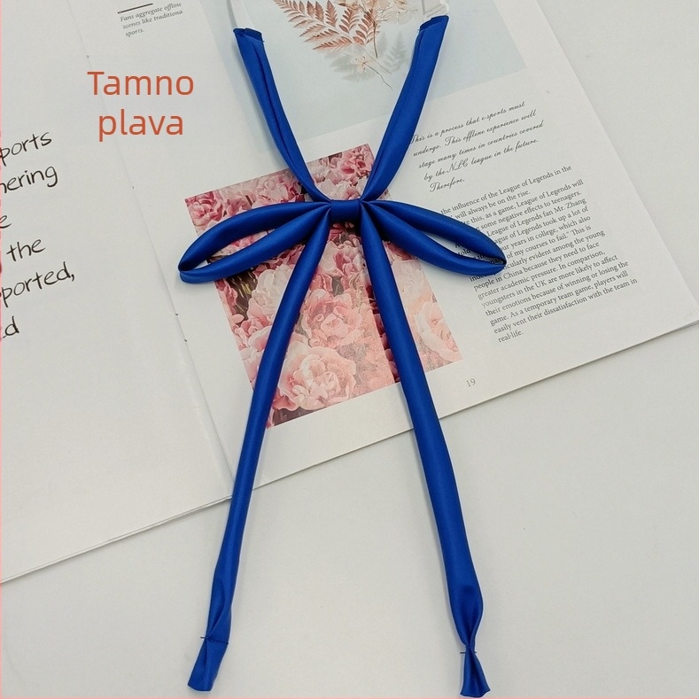 Na zalihi veleprodaja bez kravata od užeta, jednobojna mašna, japanski studentski stil, JK uniforma, tanka dugačka leptir-mašna za žene