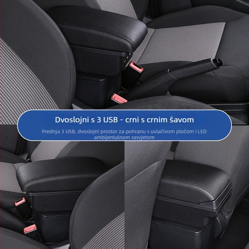 Odgovara za Volkswagen Sagitar kutiju za naslon za ruku 07-11, stari Golf 6, kutiju za središnji naslon za ruku, kutiju za pohranu dodatne opreme.