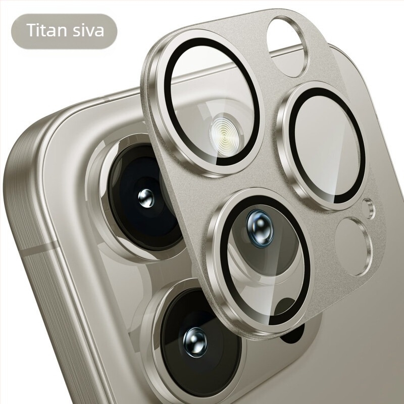 Apple 16Promax folija za objektiv iPhone 16 Naljepnica za stražnju kameru plus metalni prsten za objektiv s punim pokrivanjem
