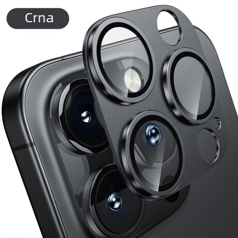 Apple 16Promax folija za objektiv iPhone 16 Naljepnica za stražnju kameru plus metalni prsten za objektiv s punim pokrivanjem