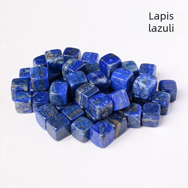 Prirodni kristalni originalni kamen 13 mm kvadratni kvadratni šareni kristal poludragog kamena kristal demagnetiziranog kamena ukrasni ukrasi za akvarij