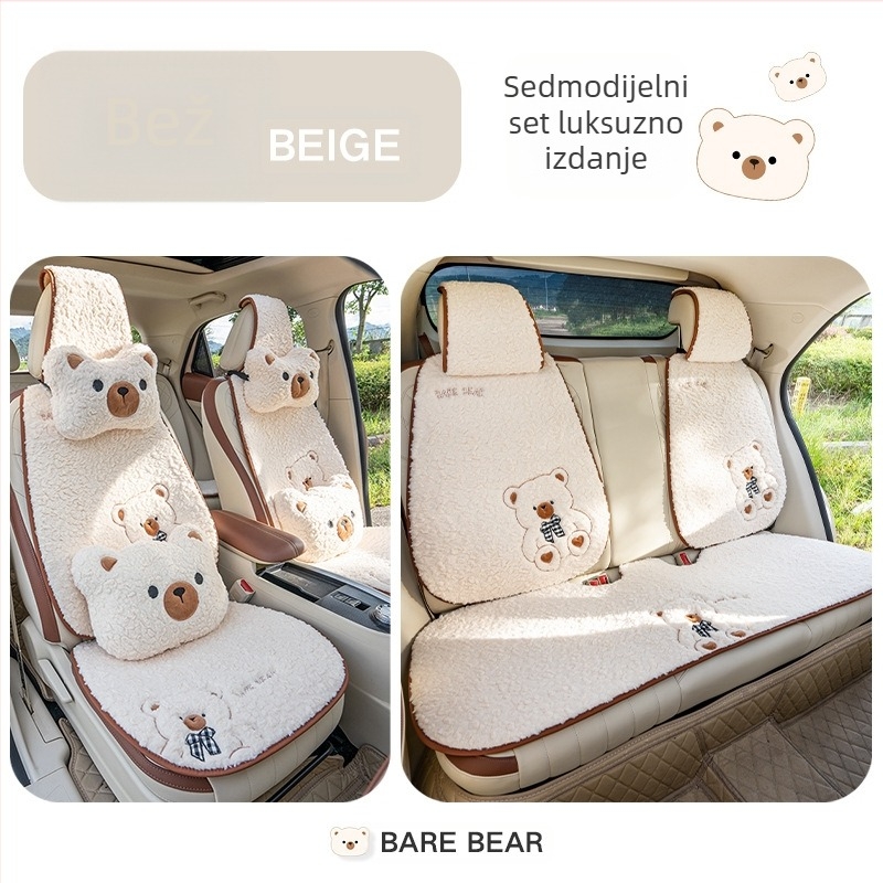 Jastuk za auto plišani topli zimski pokrivač za sjedalo crtani slatki božica jastuk za auto pola pakiranja jastuka za autosjedalicu veleprodaja