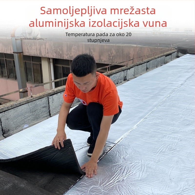 Izolacija krova, pamučna tkanina otporna na visoke temperature, vatrootporna tkanina, izolacijska folija za strop krova, sunčana soba, samoljepljiva izolacijska ploča za krov