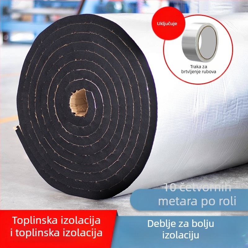 Izolacija krova, pamučna tkanina otporna na visoke temperature, vatrootporna tkanina, izolacijska folija za strop krova, sunčana soba, samoljepljiva izolacijska ploča za krov