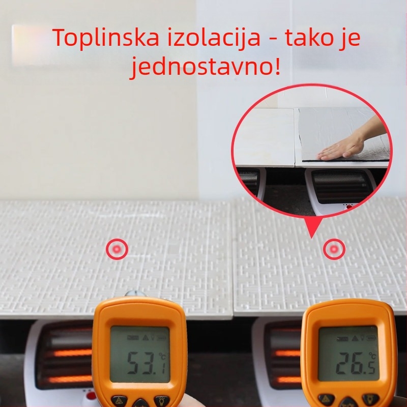 Izolacija krova, pamučna tkanina otporna na visoke temperature, vatrootporna tkanina, izolacijska folija za strop krova, sunčana soba, samoljepljiva izolacijska ploča za krov