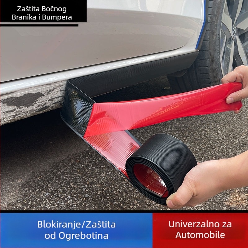 Univerzalna modifikacijska traka za bočnu suknju automobila, zaštita od udara, ogrebotina, udubljenja, zahrđala, ogrebotina, samoljepljiva traka za ukrašavanje karoserije