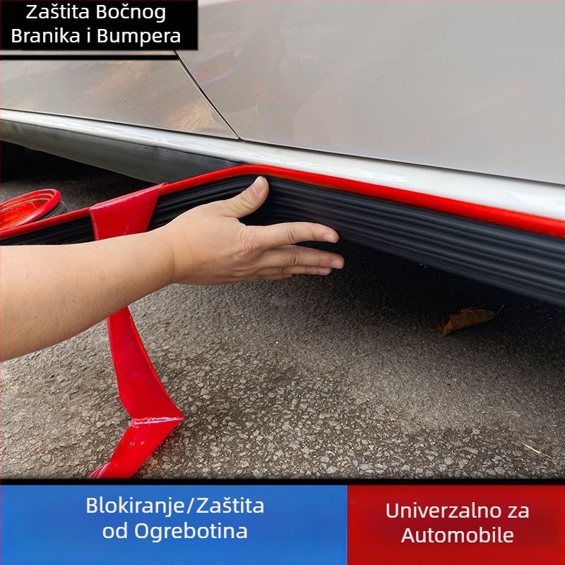 Univerzalna modifikacijska traka za bočnu suknju automobila, zaštita od udara, ogrebotina, udubljenja, zahrđala, ogrebotina, samoljepljiva traka za ukrašavanje karoserije