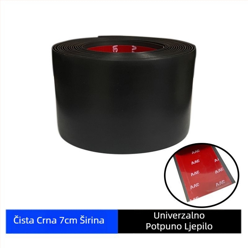 Univerzalna modifikacijska traka za bočnu suknju automobila, zaštita od udara, ogrebotina, udubljenja, zahrđala, ogrebotina, samoljepljiva traka za ukrašavanje karoserije