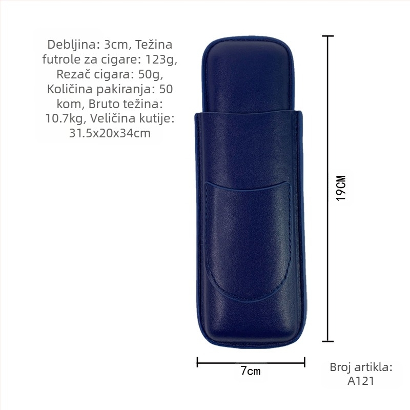 Na zalihi Set za cigare Sastavljene škare za cigare Personalizirana hidratantna krema za cigare Kožna futrola za cigare Zaštitna navlaka