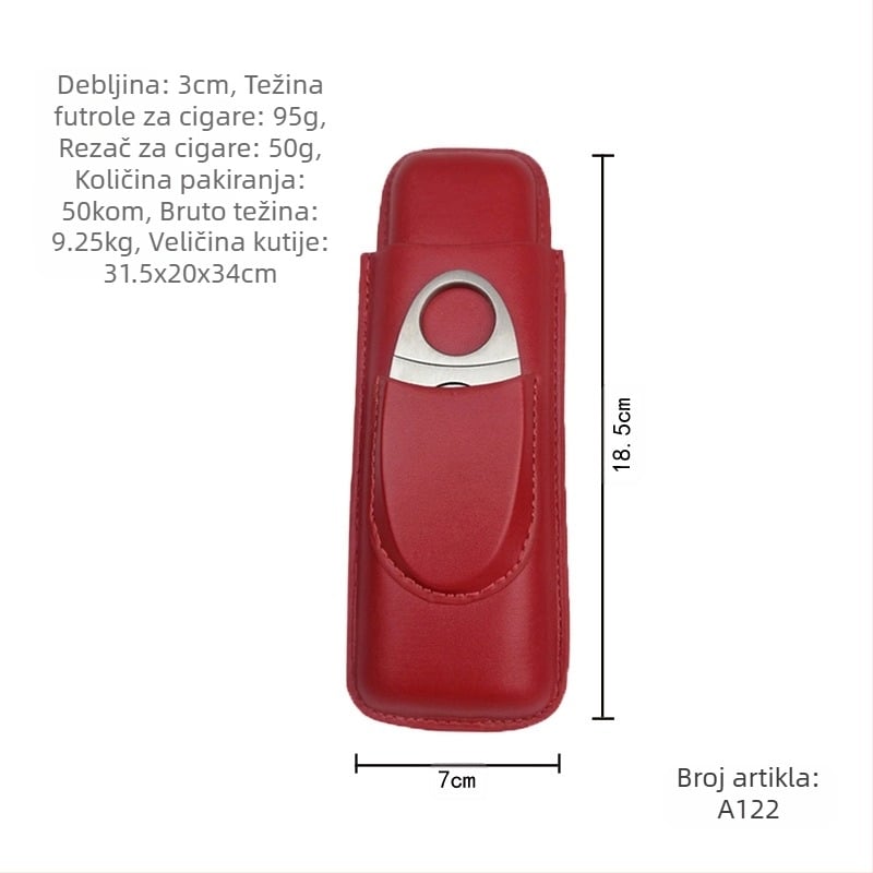 Na zalihi Set za cigare Sastavljene škare za cigare Personalizirana hidratantna krema za cigare Kožna futrola za cigare Zaštitna navlaka