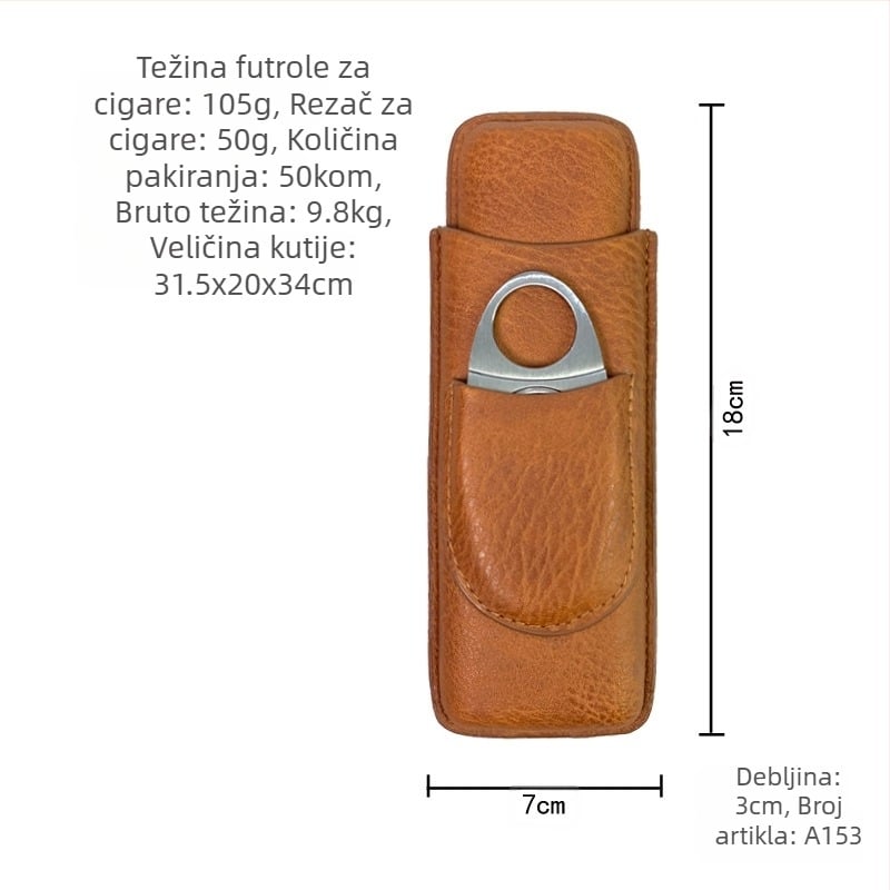 Na zalihi Set za cigare Sastavljene škare za cigare Personalizirana hidratantna krema za cigare Kožna futrola za cigare Zaštitna navlaka