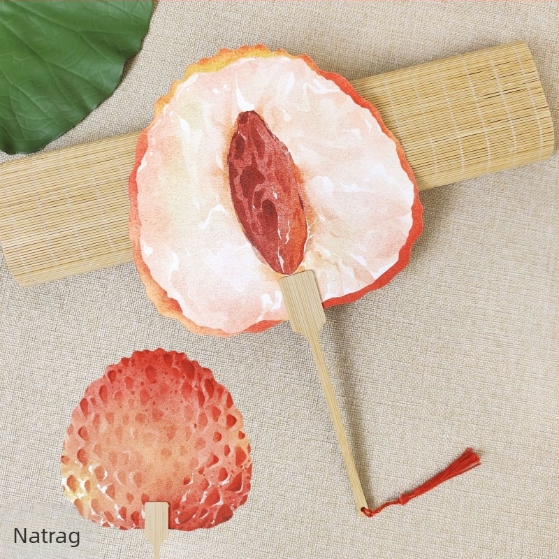 Lepeza lubenice, lepeza za voće, kul rekviziti, eksplozije malih crvenih knjiga, ručno oslikani lepeza, ljetni slatki poklon za hljebljenje rukom