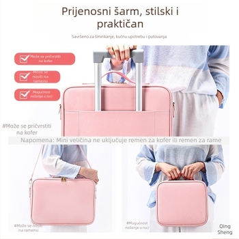 Beauty Kit frizerski pribor ambulantna torbica kožna torbica vizažist s kotačićima višenamjenska brijačnica ljepota šminka