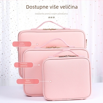Beauty Kit frizerski pribor ambulantna torbica kožna torbica vizažist s kotačićima višenamjenska brijačnica ljepota šminka