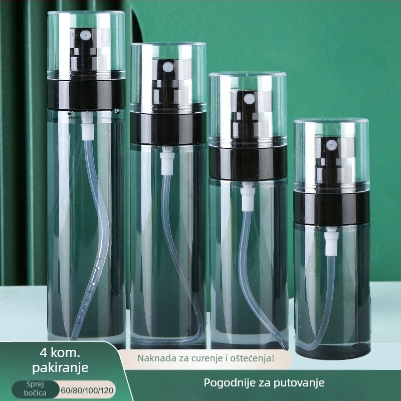 Bočica s raspršivačem, ultra fina maglica, putna bočica za ponovno punjenje, šminka za lice, hidratacija, prijenosna, tip push, alkoholna mala bočica s raspršivačem za putovanja