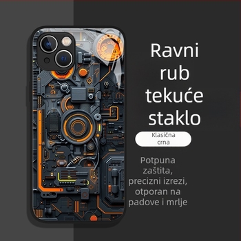 Muška maskica za telefon pogodna za Apple 17 novi model 16Plus Glass 13 potpuno pokrivanje 12Mini zaštitna maskica 11/X popularni model