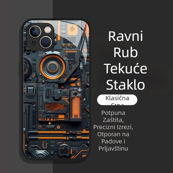 Muška maskica za telefon pogodna za Apple 17 novi model 16Plus Glass 13 potpuno pokrivanje 12Mini zaštitna maskica 11/X popularni model