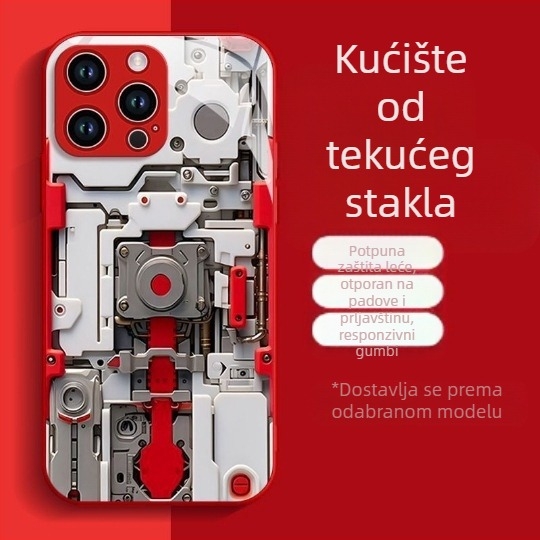 Muška maskica za telefon pogodna za Apple 17 novi model 16Plus Glass 13 potpuno pokrivanje 12Mini zaštitna maskica 11/X popularni model