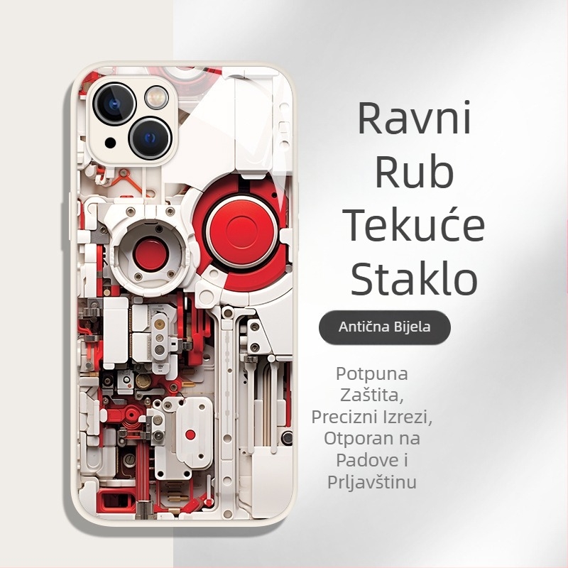 Muška maskica za telefon pogodna za Apple 17 novi model 16Plus Glass 13 potpuno pokrivanje 12Mini zaštitna maskica 11/X popularni model