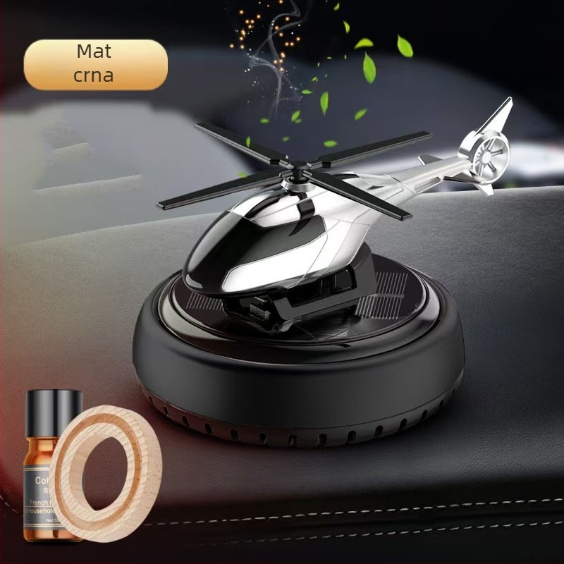 Solarni rotirajući helikopterski ukras za automobil, kreativni aromaterapijski nadzorni panel, prekogranični muški automobilski pribor, držač mirisa