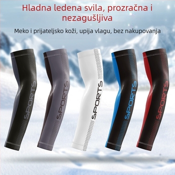 Ljetni rukavi od ledene svile za zaštitu od sunca, muški ledeni rukavi, sportska zaštita, dugi, labavi biciklistički rukavi za vožnju, muški zaštitni rukavi za ruke