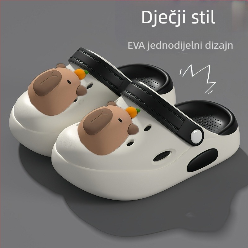 Kapi Bala Boys Hole Shoes Ljetne dječje neklizajuće papuče za djevojčice u zatvorenom prostoru s crtanim motivima za vanjsku upotrebu