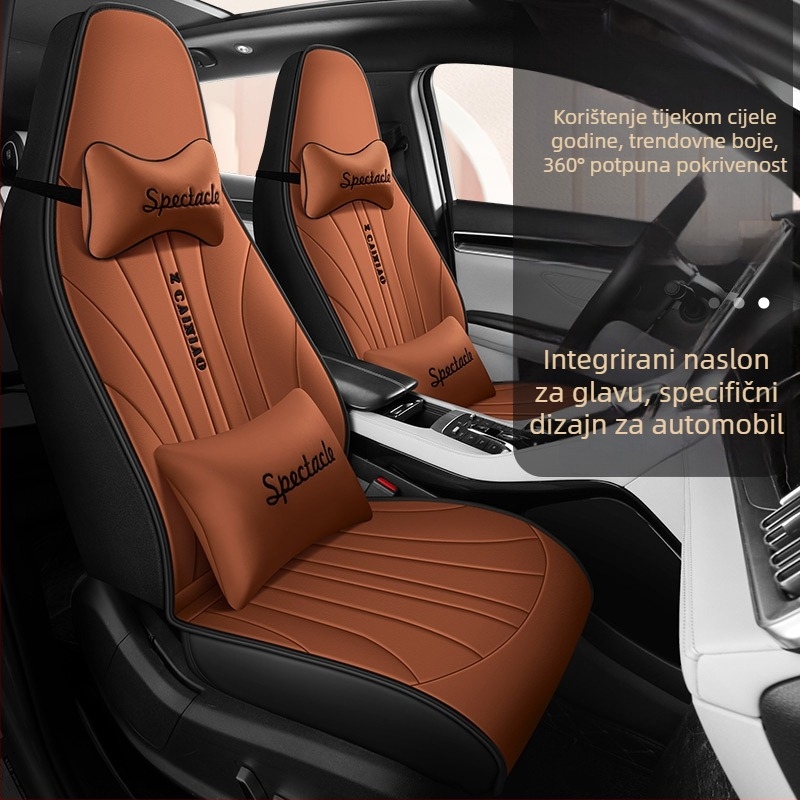 23 nova sveobuhvatna jednodijelna jastuka za glavu od pune kože, univerzalni jastuk za auto Four Seasons, jednodijelna dostava na veliko, međunarodna stanica