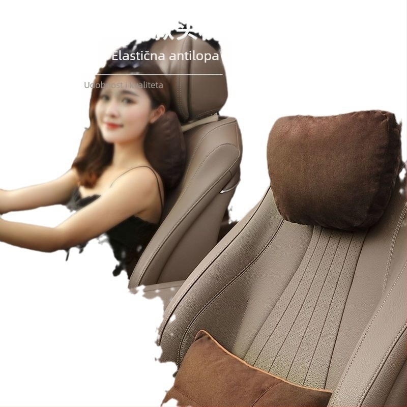 Jastuk za naslon za glavu, jastuk za vrat Mai, par unutarnjih jastuka za sjedalo, duboki jastuk za struk, auto Shina klase 4