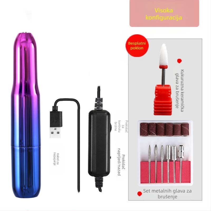 Šarena olovka za poliranje Električna olovka za skidanje laka za nokte s USB napajanjem Amazon specijaliziran za električne alate za nokte