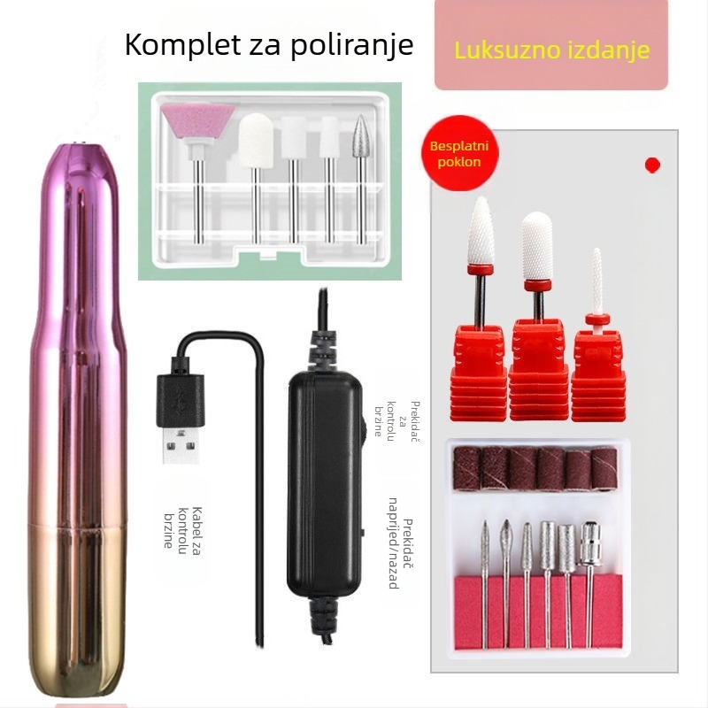 Šarena olovka za poliranje Električna olovka za skidanje laka za nokte s USB napajanjem Amazon specijaliziran za električne alate za nokte