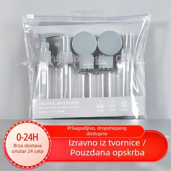 Putni set za boce, prozirna plastična kozmetička boca od 60 ml, boca za losion, prijenosna boca za kremu, prazna boca s raspršivačem