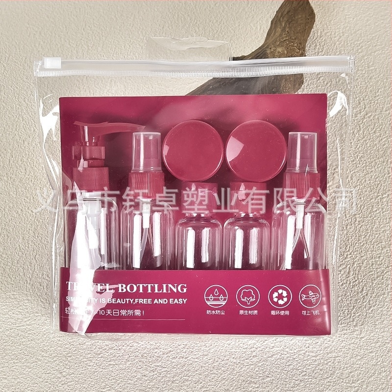 Putni set za boce, prozirna plastična kozmetička boca od 60 ml, boca za losion, prijenosna boca za kremu, prazna boca s raspršivačem
