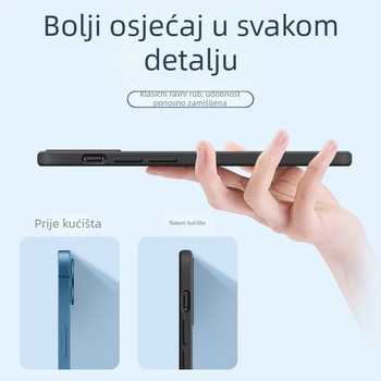 Pogodno za Apple 17Promax tekuću masku za telefon Iphone14Pro Straight Edge silikonsku masku 13 Ultra tanku All-Inclusive masku za Xr