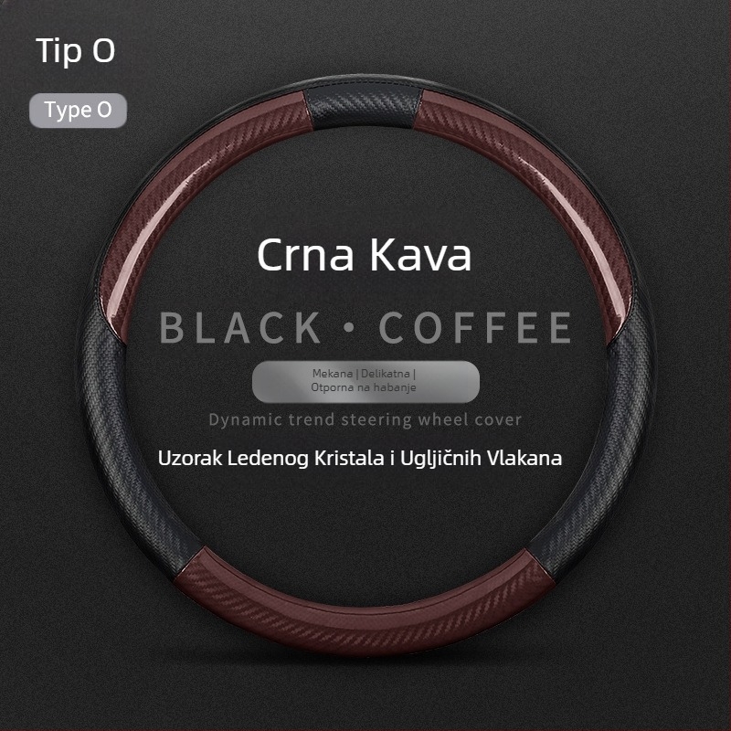 Pogodno za Mercedes-Benz novu C-klasu Alcantar navlaku za volan automobila s unutarnjom modifikacijom, protuklizno