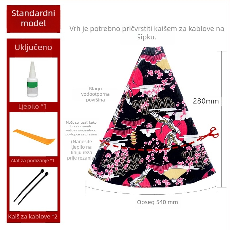 Modifikacija automobila i poklopac za prašinu od vjetra JDM personalizirani kreativni poklopac za prašinu, poklopac ručke mjenjača preko granice, vruća rasprodaja Univerzalni