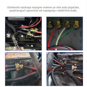 Prekogranična isporuka razdjelnika za modifikaciju auto pojačala, jedan na dva, jedan na četiri, razdjelnik za hub