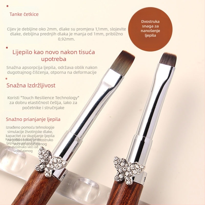 Set kistova za nokte s kardamom zvijezdom i leptirom, veliki i mali okrugli kistovi za fototerapiju, posebni kistovi za slikanje cvijeća, crtanje linija, gradijent, univerzalna olovka