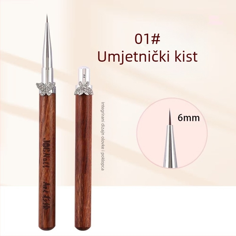 Set kistova za nokte s kardamom zvijezdom i leptirom, veliki i mali okrugli kistovi za fototerapiju, posebni kistovi za slikanje cvijeća, crtanje linija, gradijent, univerzalna olovka